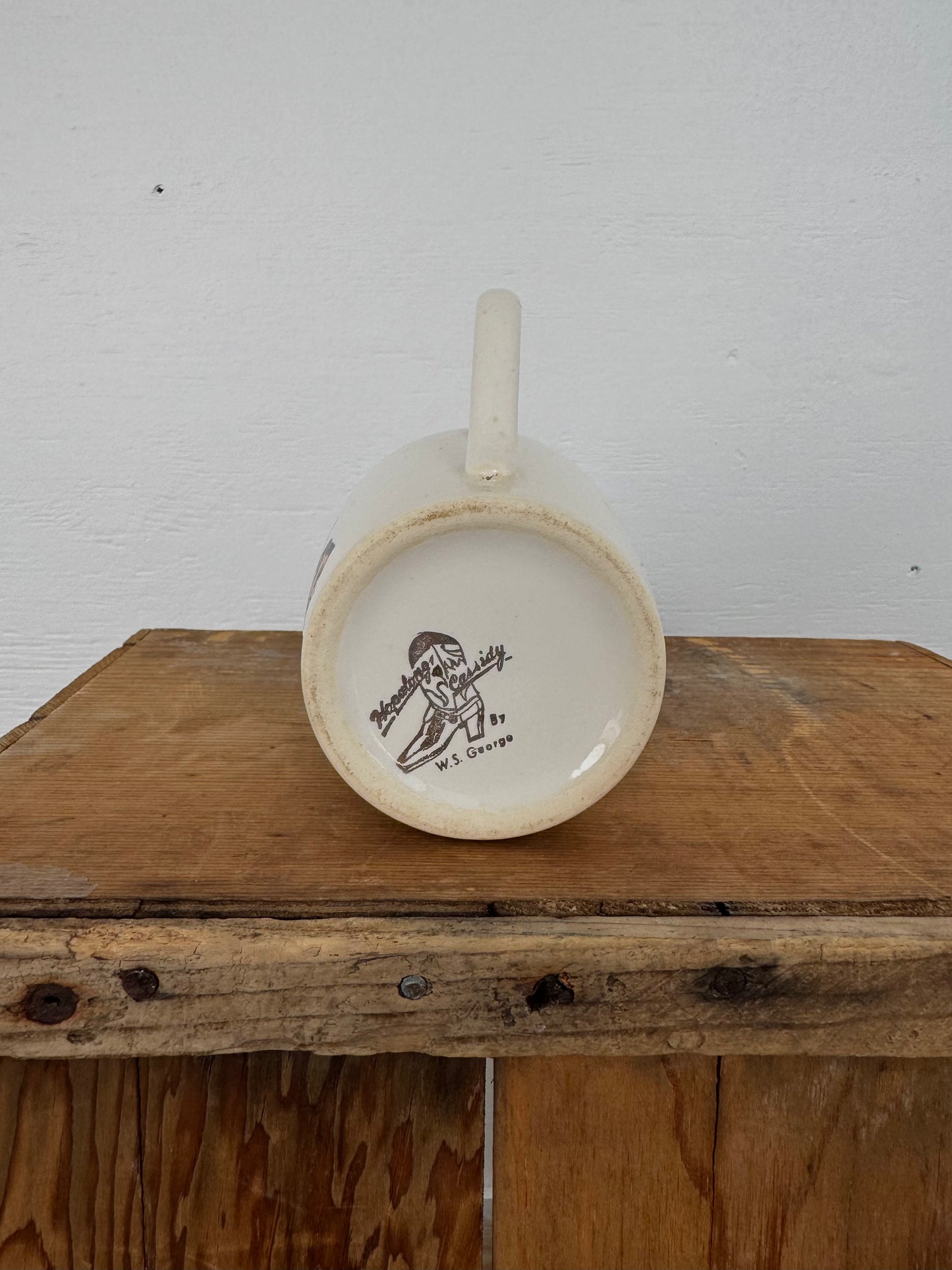 Vintage 1950s Hopalong Cassidy Coffee Mug