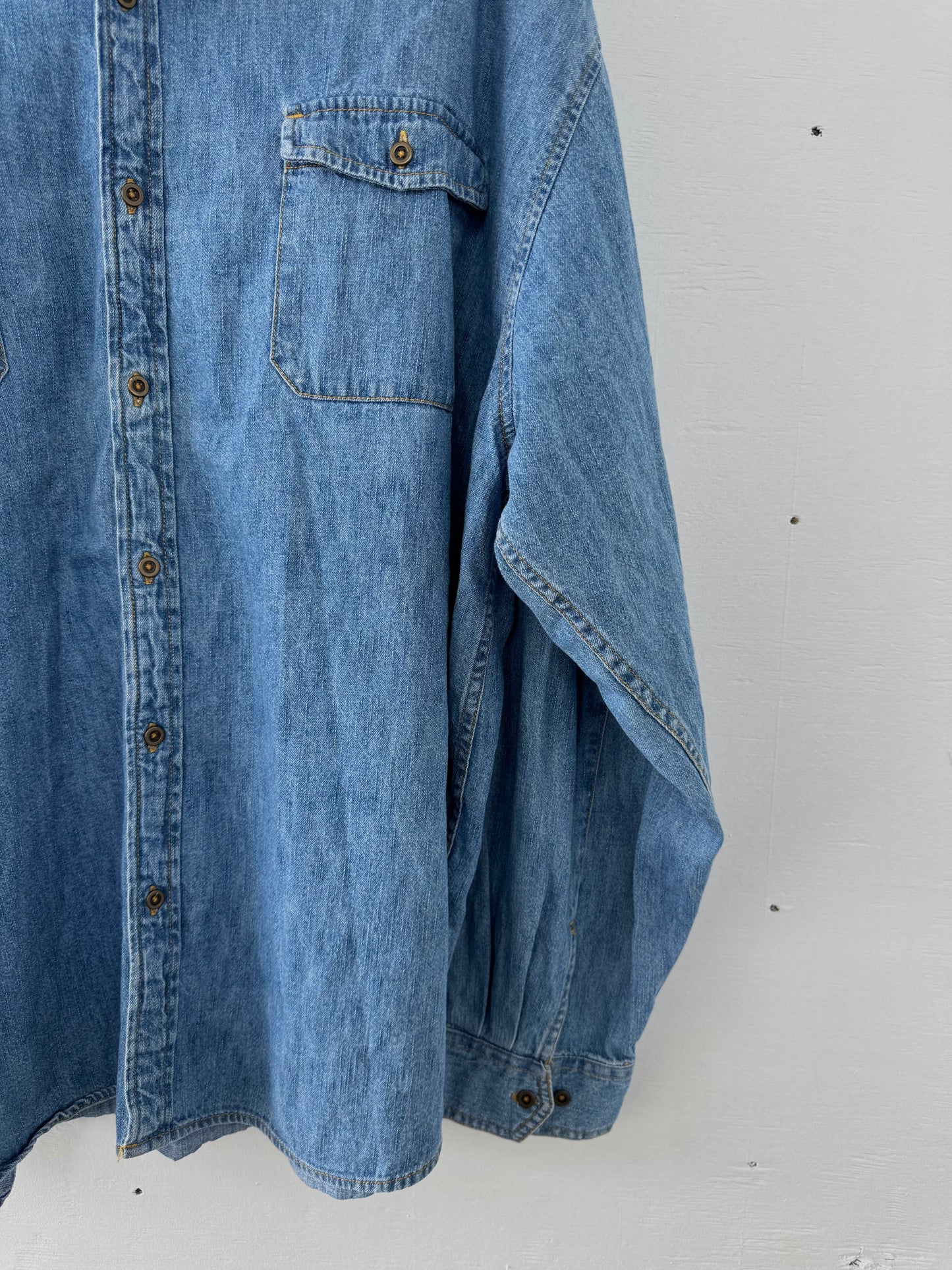 Vintage Route 66 Denim Button Up