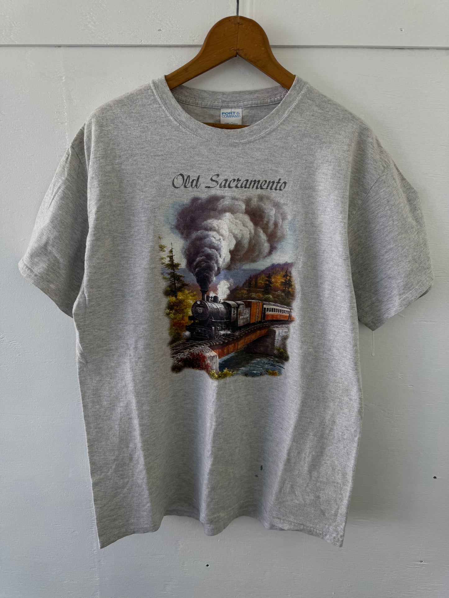 Vintage Old Sacramento Train Engine T-Shirt