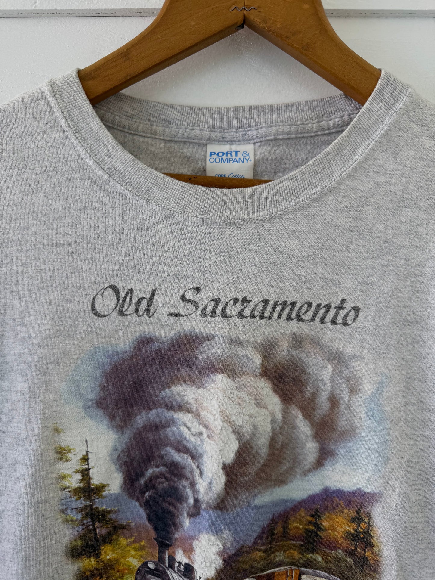 Vintage Old Sacramento Train Engine T-Shirt
