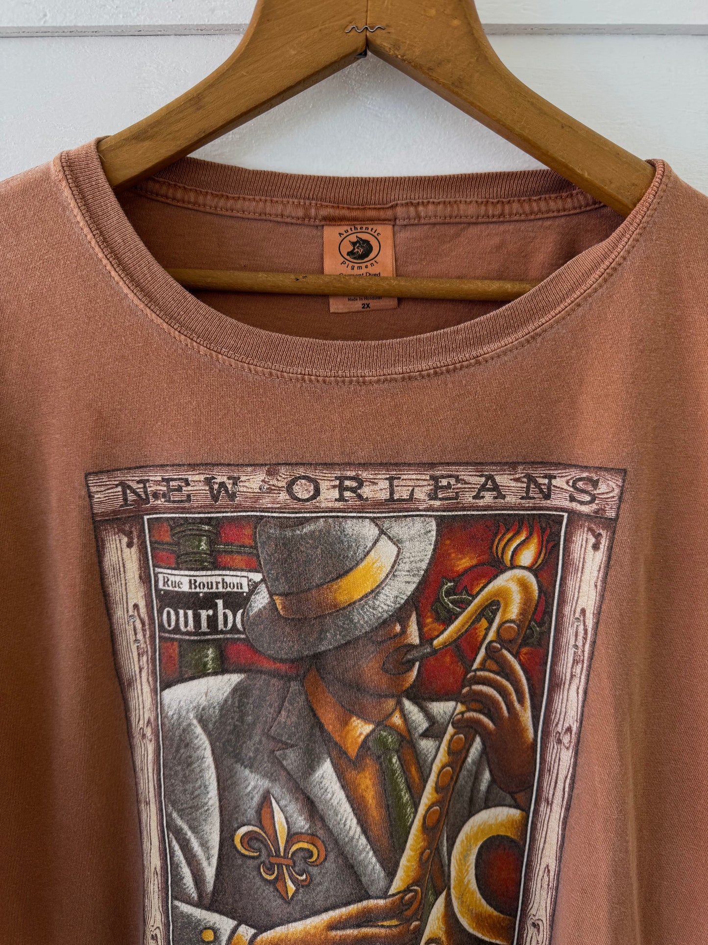 Vintage New Orleans Rusty Orange T-Shirt