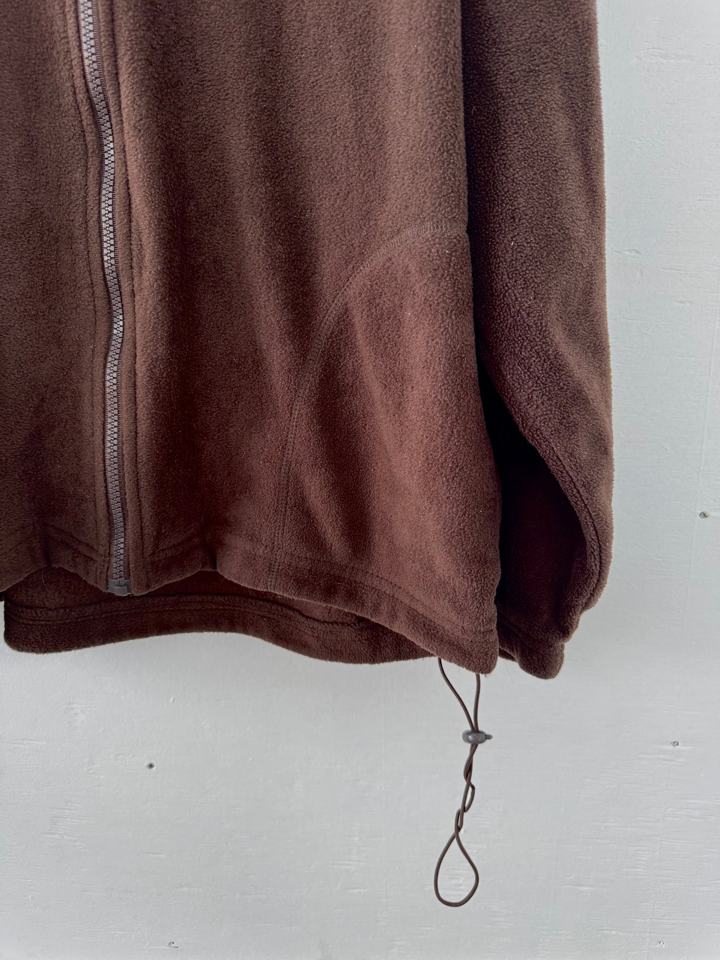 Vintage 90s Brown Fleece Wilson Zip Up