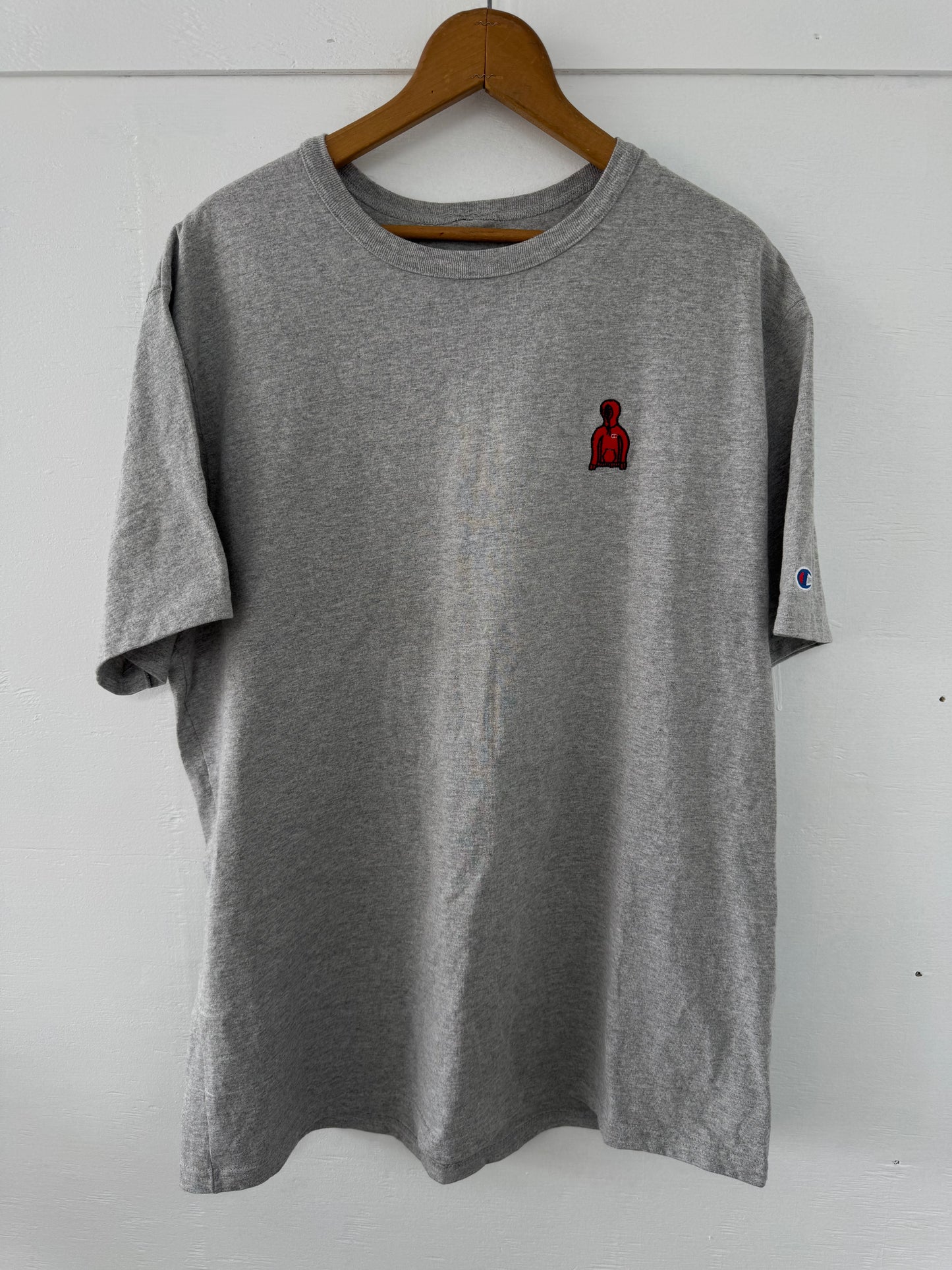 Champion w/ Embroidered Hoodie Short Sleeve Tee