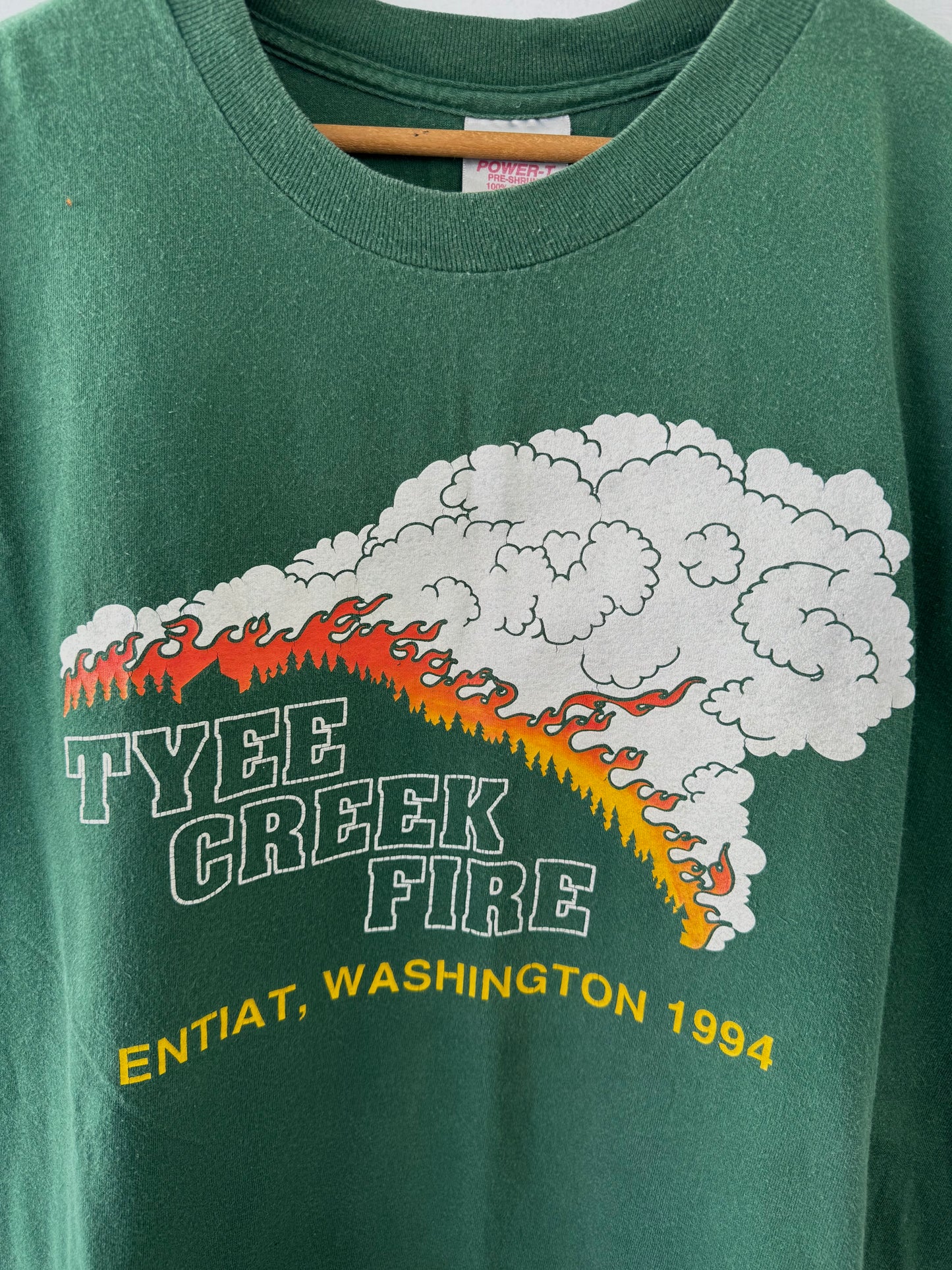 Vintage 90s Washington Tyee Creek Fire T-Shirt
