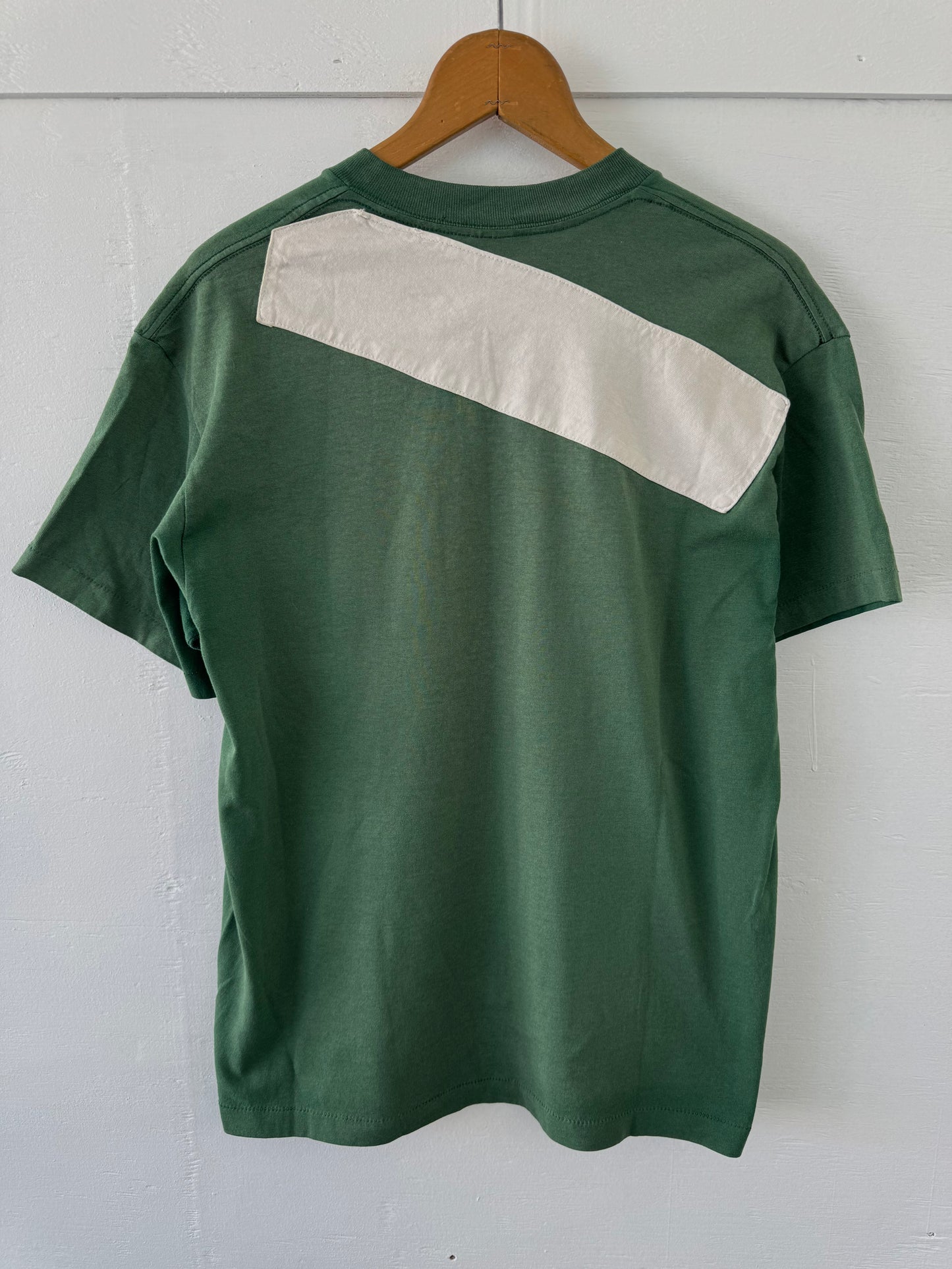 Vintage Green Florida Graphic Patchwork T-Shirt