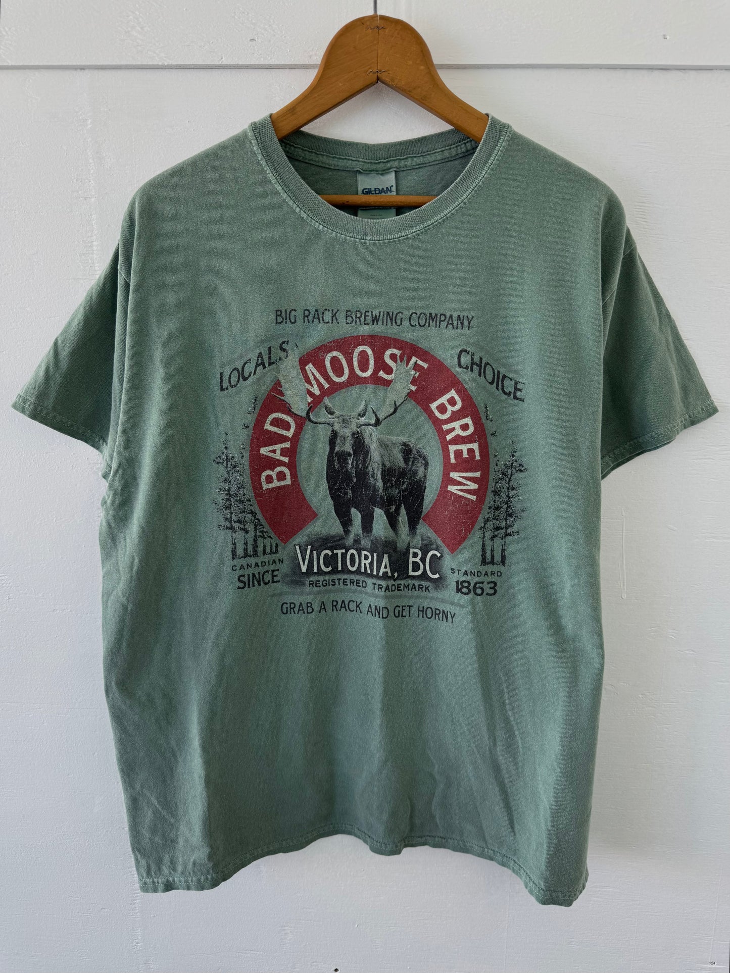 Vintage Victoria, B.C. Bad Moose Brew T-Shirt