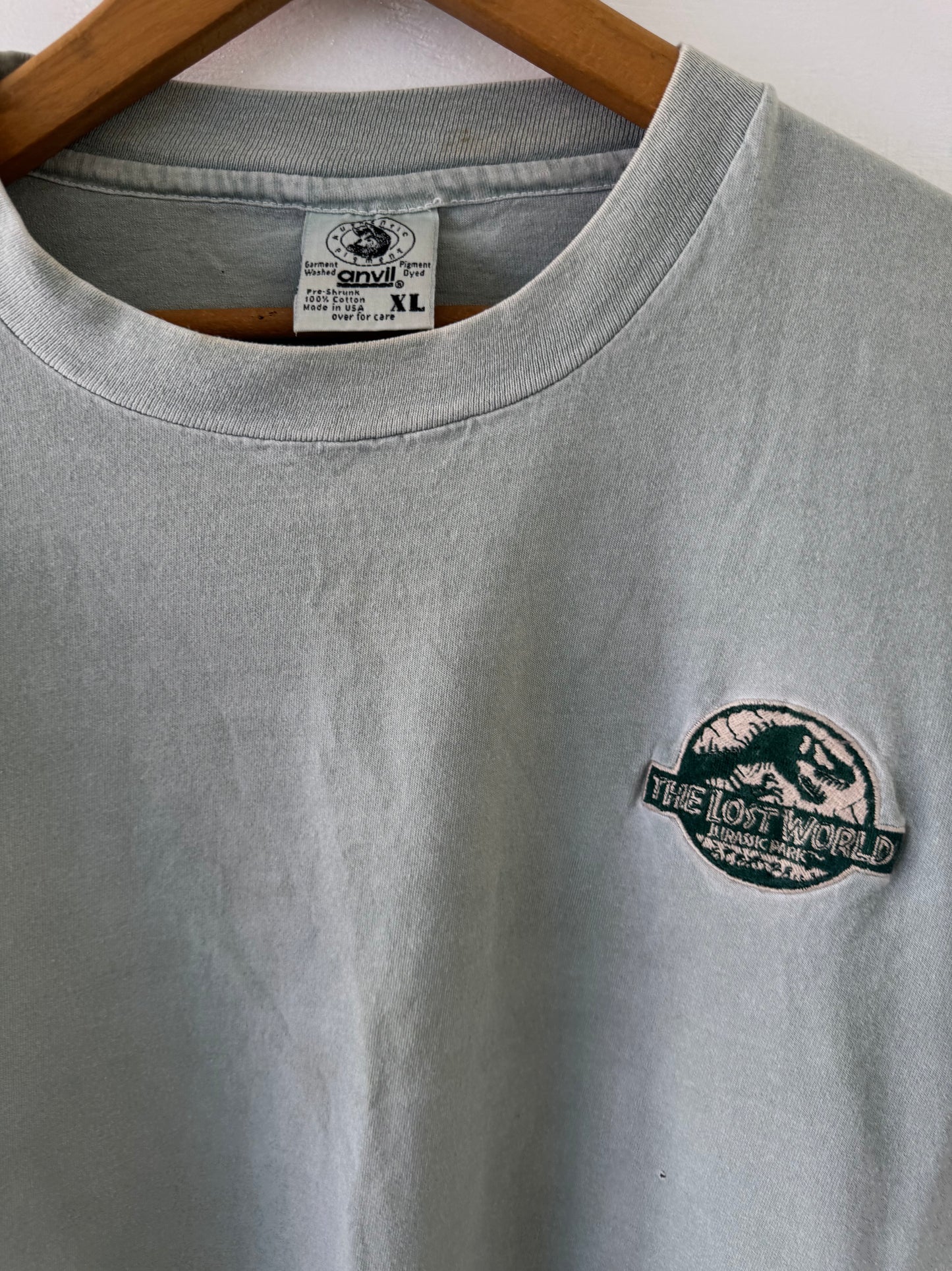 Vintage 90s Embroidered Jurassic Park T-Shirt